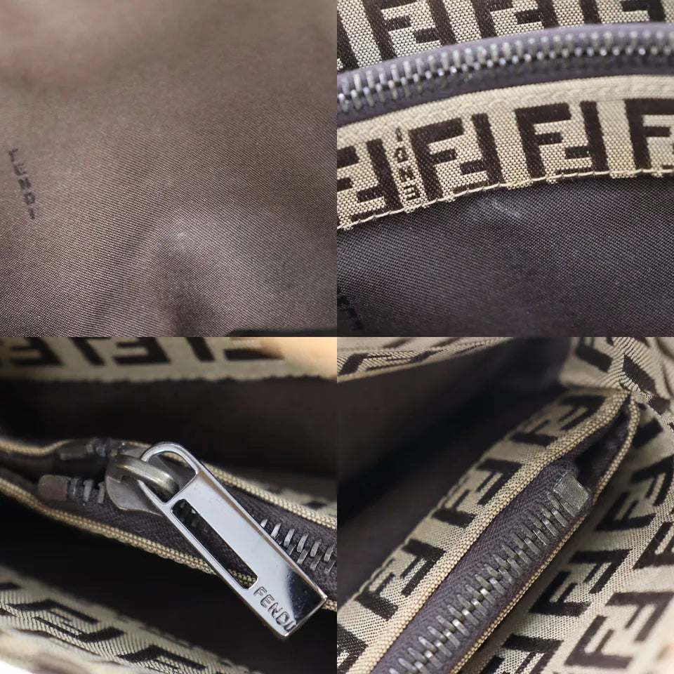 FENDI Zucca Mamma Bucket Handbag