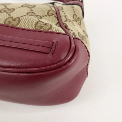 GUCCI Mayfair GG Canvas Leather Shoulder Bag