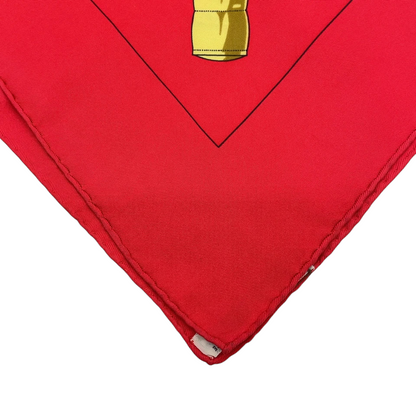 Hermes Carré 90 Eperon d'or Golden Spur Multicolor Silk Scarf