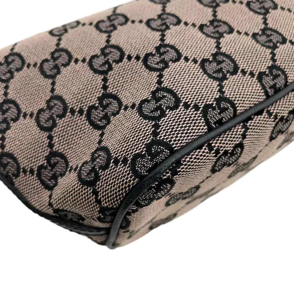 GUCCI Cosmetics Accessory Pouch In Navy GG Canvas