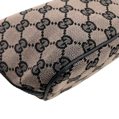 GUCCI Cosmetics Accessory Pouch In Navy GG Canvas