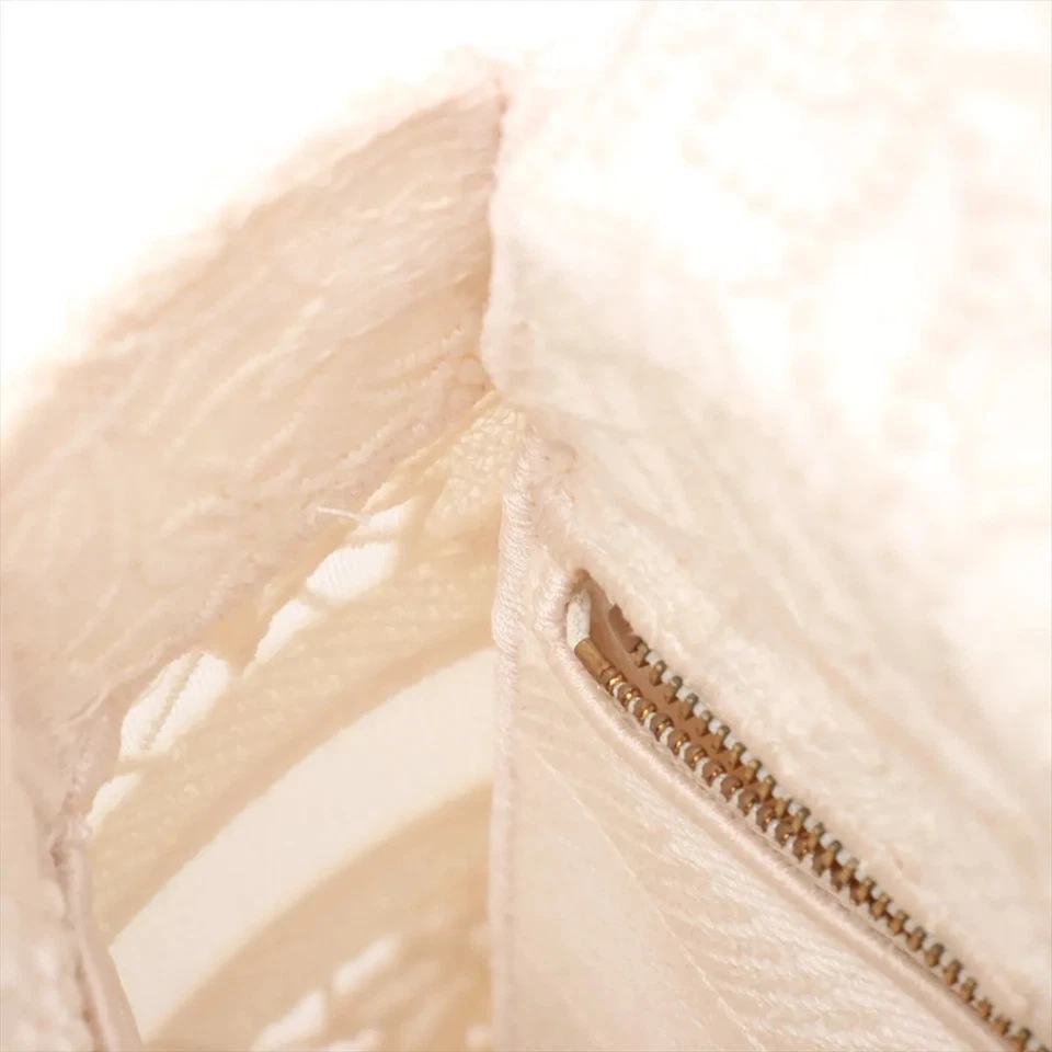 Christian Dior Lady Dee Light Medium Racing 2 Way Handbag White