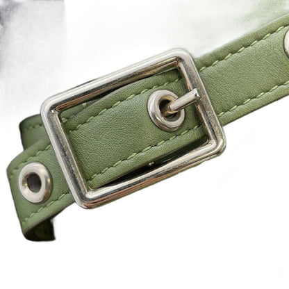 CELINE bucket nano Leather Green