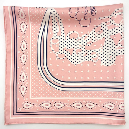 Hermès Carré 55 Brides de Gala Scarf in Pink x Multicolor Silk