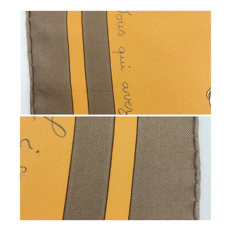 Hermès Carré 90 “Raconte-moi Le Cheval” Silk Scarf in Beige x Multicolor