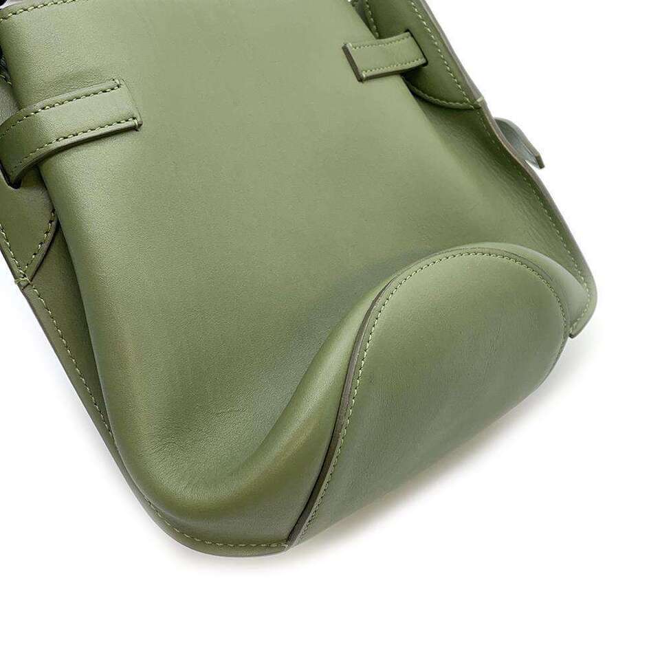 CELINE bucket nano Leather Green