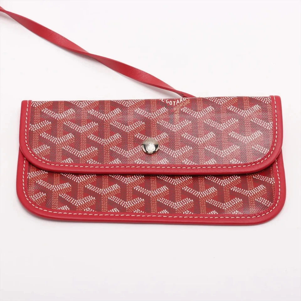 Goyard Saint Louis GM PVC x Leather Tote Bag Red