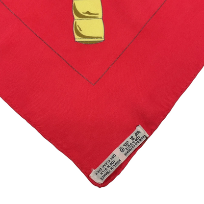 Hermes Carré 90 Eperon d'or Golden Spur Multicolor Silk Scarf