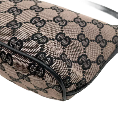 GUCCI Cosmetics Accessory Pouch In Navy GG Canvas