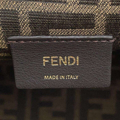 FENDI First 2WAY Shoulder Bag Size Medium Leather Brown