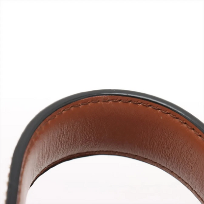 Prada Arke Leather 2 Way Shoulder Bag Brown