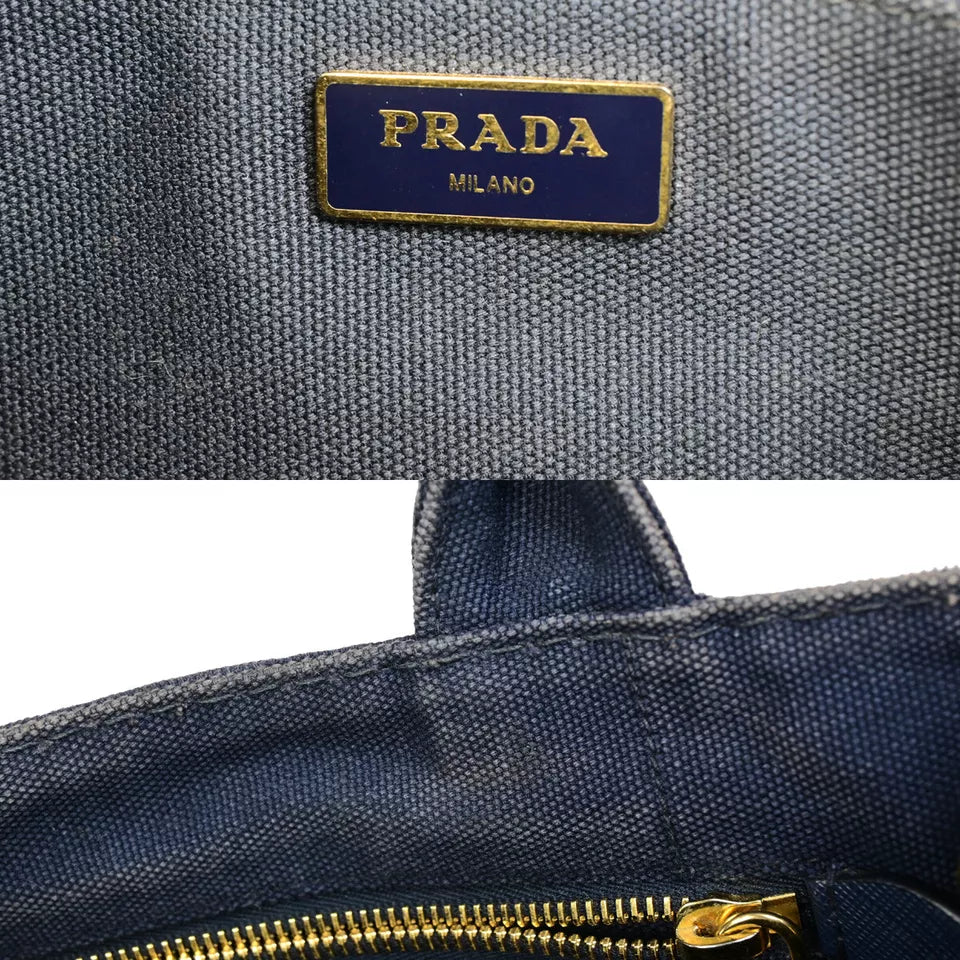 PRADA Logo CANAPA 2Way Shoulder Handbag