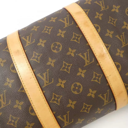 LOUIS VUITTON Monogram Keepall Bandouliere 50cm Boston Bag - Marron/Gold