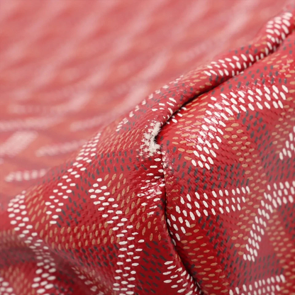 Goyard Saint Louis GM PVC x Leather Tote Bag Red