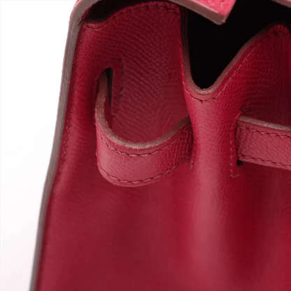 Hermès Kelly 35 Veau Epsom Ruby Gold Metal Fittings P Stamp 2012
