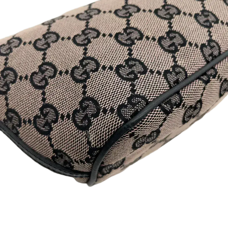 GUCCI Cosmetics Accessory Pouch In Navy GG Canvas
