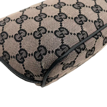 GUCCI Cosmetics Accessory Pouch In Navy GG Canvas