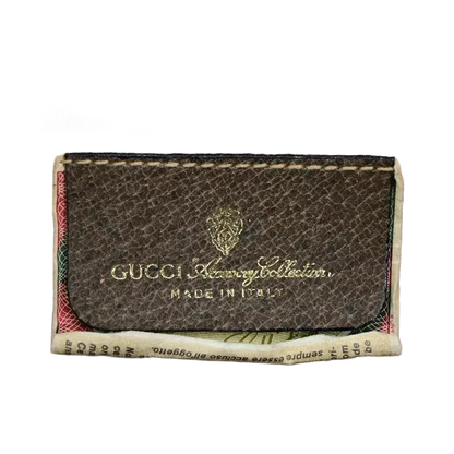 GUCCI Logo Sherry GG Pattern Travel Handbag – Brown PVC/Leather