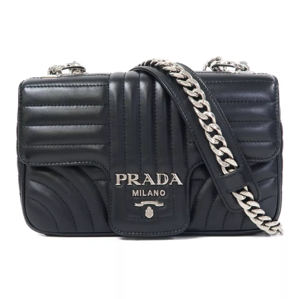 PRADA Diagramme Chain Shoulder Bag