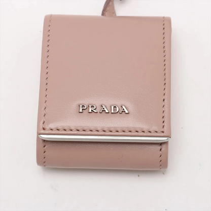 Prada Diagramme Leather Chain Shoulder Bag in Pink