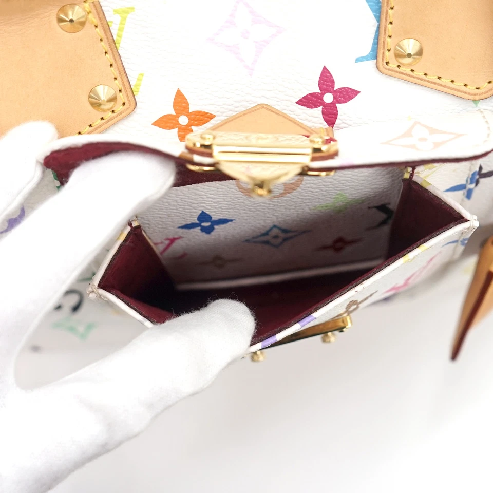 Louis Vuitton Multicolor Speedy 30 in White Monogram Canvas