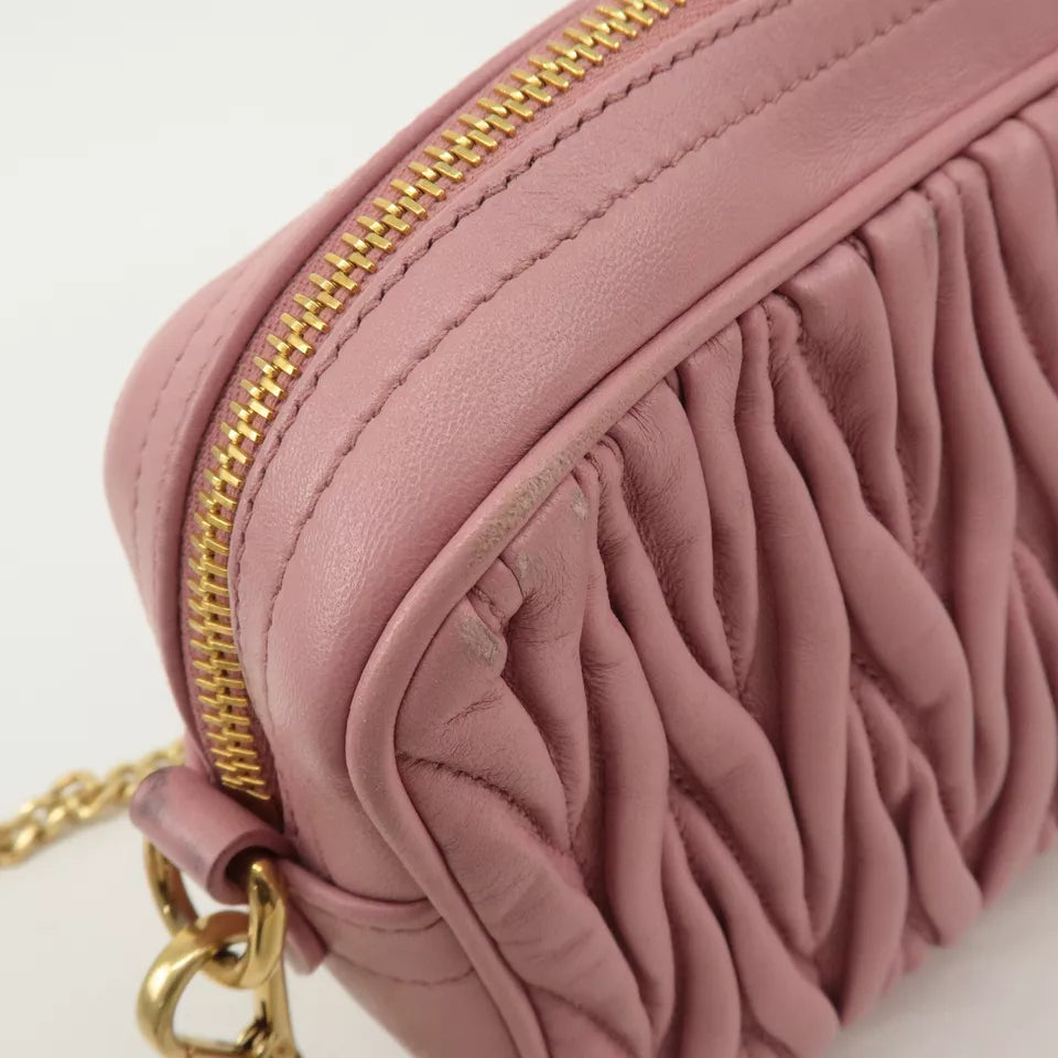 MIU MIU Matelasse Chain Shoulder Bag