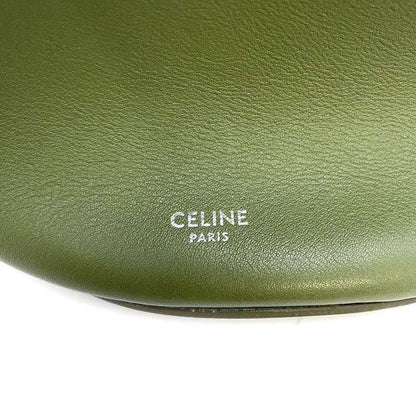 CELINE bucket nano Leather Green