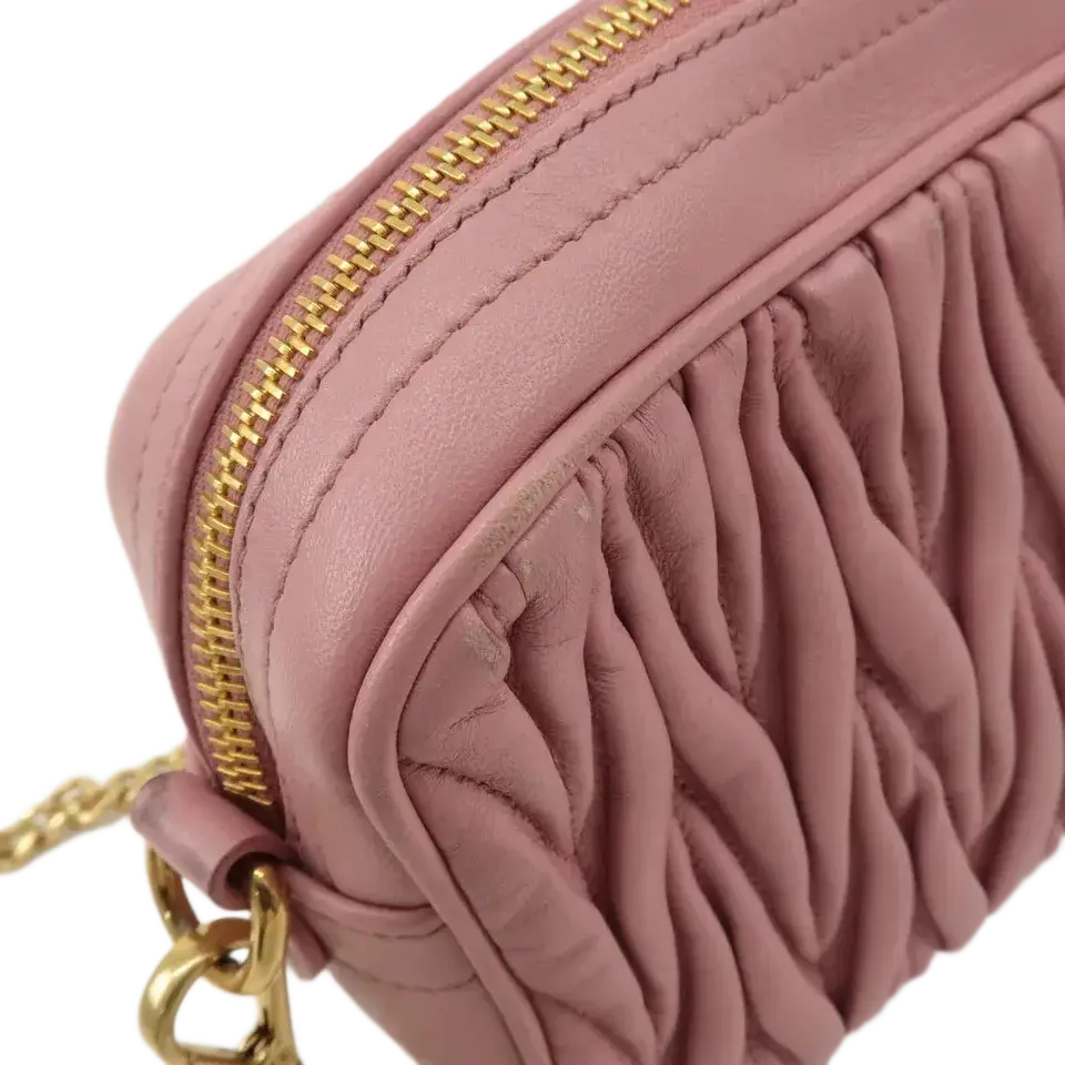 MIU MIU Matelasse Chain Shoulder Bag