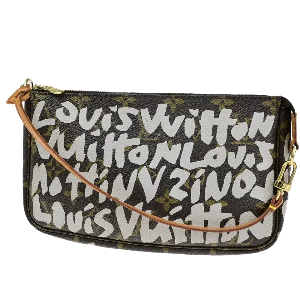 LOUIS VUITTON Pochette Accessories Handbag – Monogram Graffiti Leather