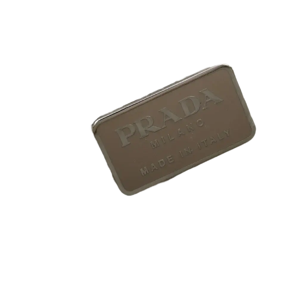 PRADA Milano Logo Chain Shoulder Bag