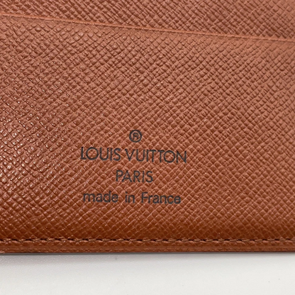 Louis Vuitton Vintage Agenda Horizontal Bill Case in Monogram Canvas