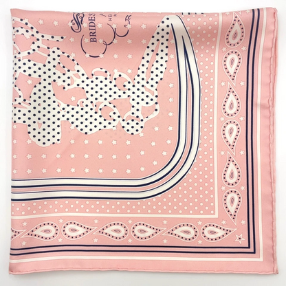 Hermès Carré 55 Brides de Gala Scarf in Pink x Multicolor Silk