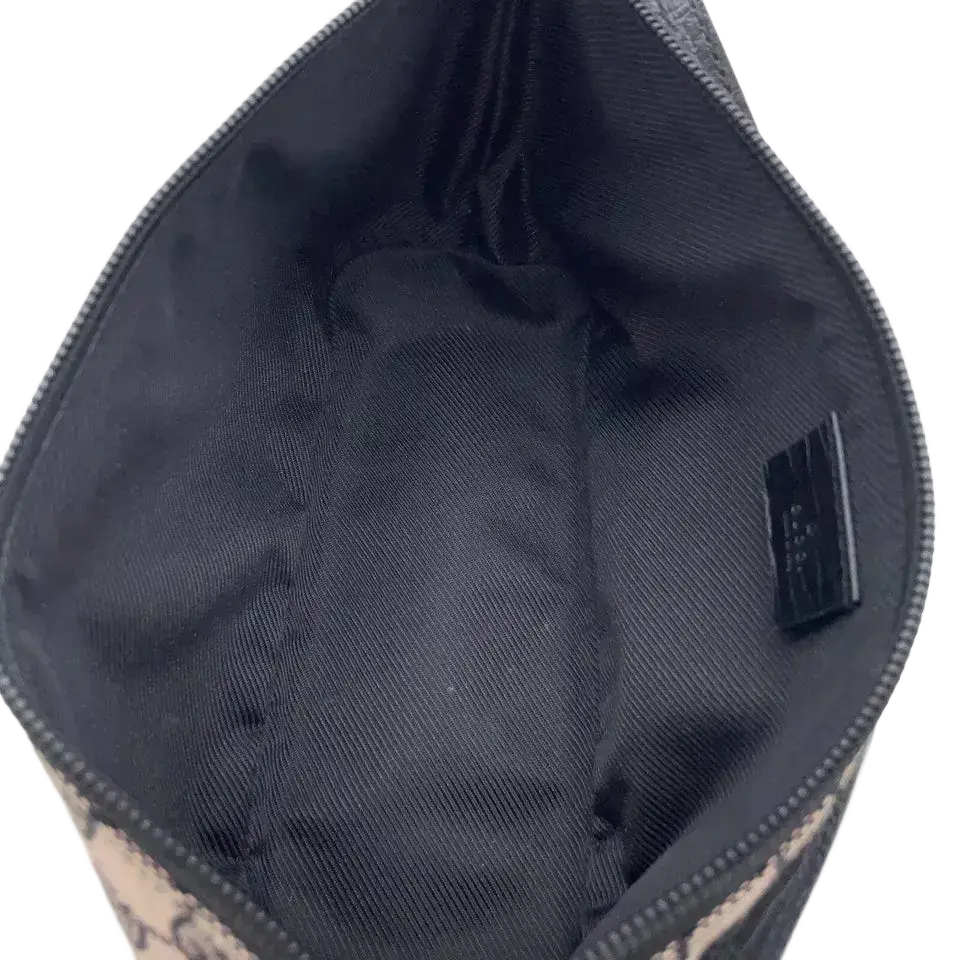GUCCI Cosmetics Accessory Pouch In Navy GG Canvas