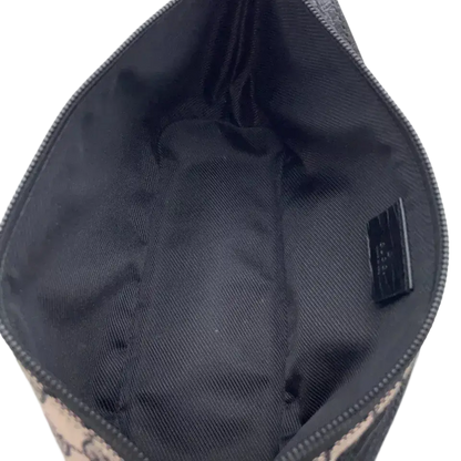 GUCCI Cosmetics Accessory Pouch In Navy GG Canvas