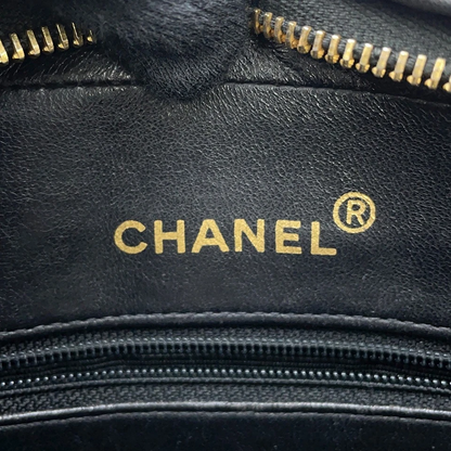 Chanel Mademoiselle Chain Shoulder Bag with Tassel in Black Lambskin