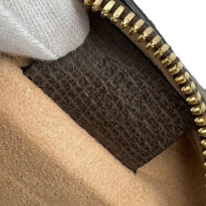 Auth GUCCI Ophidia Chain Crossbody Shoulder Bag Brown/Gold PVC/Metal