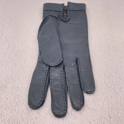 Hermès Série Gloves in Black Leather