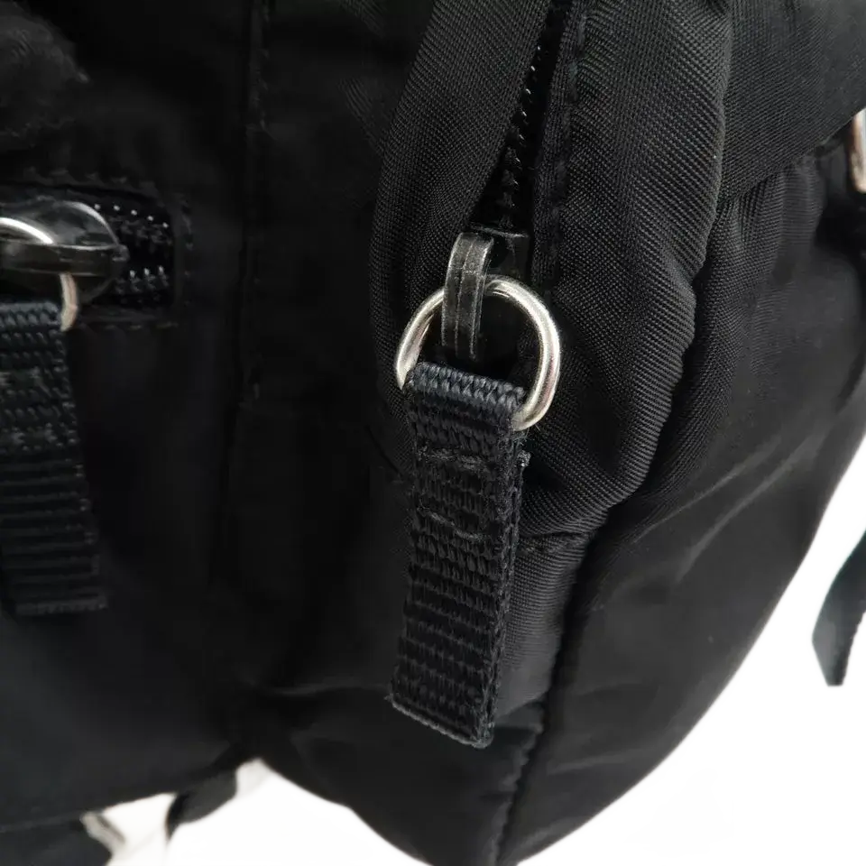PRADA Nylon Leather Waist Bag