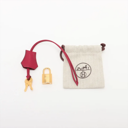 Hermès Kelly 35 Veau Epsom Ruby Gold Metal Fittings P Stamp 2012