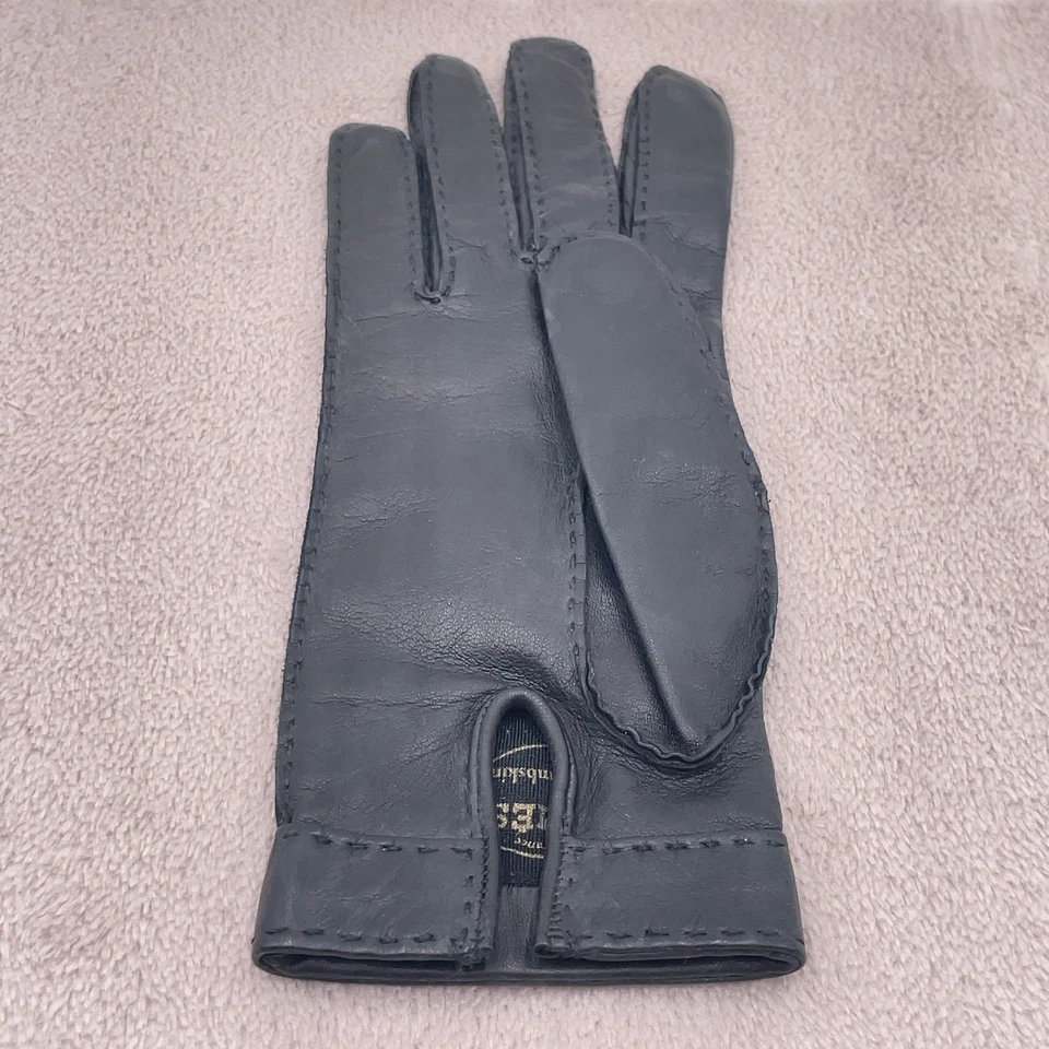Hermès Série Gloves in Black Leather