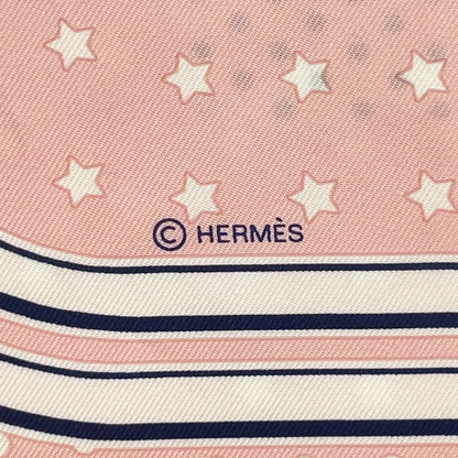 Hermès Carré 55 Brides de Gala Scarf in Pink x Multicolor Silk