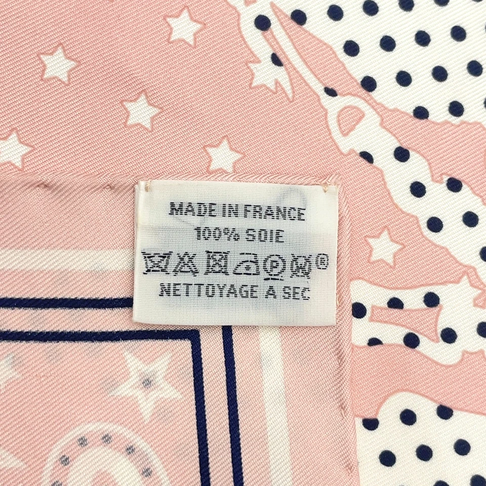 Hermès Carré 55 Brides de Gala Scarf in Pink x Multicolor Silk