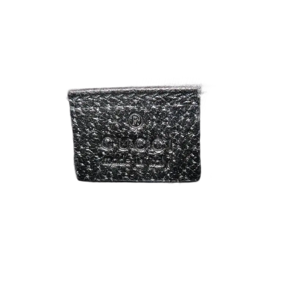 GUCCI Chain Hand Bag Pouch Black GG