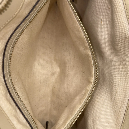 Gucci Guccissima Mayfair Tote Bag in Ivory Leather
