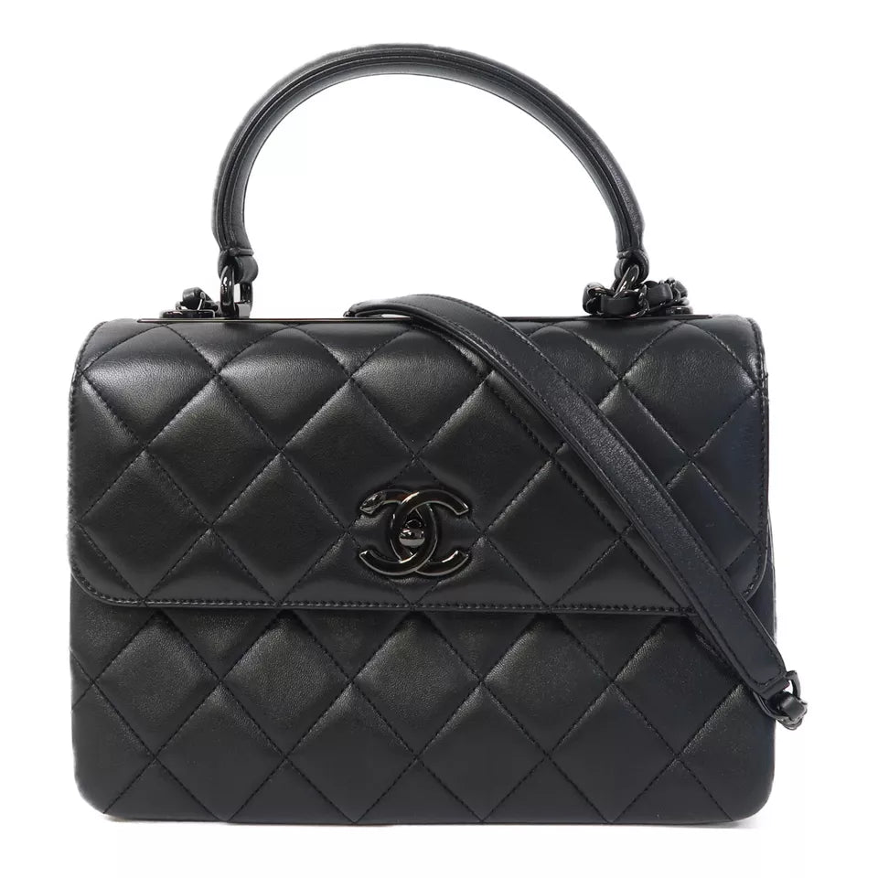 Chanel Quilted CC 2 Way Chain Shoulder Bag