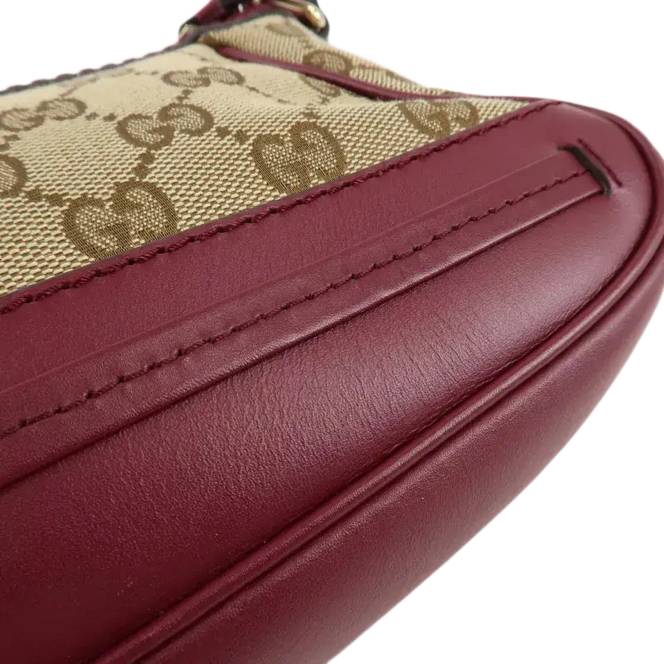 GUCCI Mayfair GG Canvas Leather Shoulder Bag