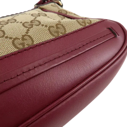 GUCCI Mayfair GG Canvas Leather Shoulder Bag