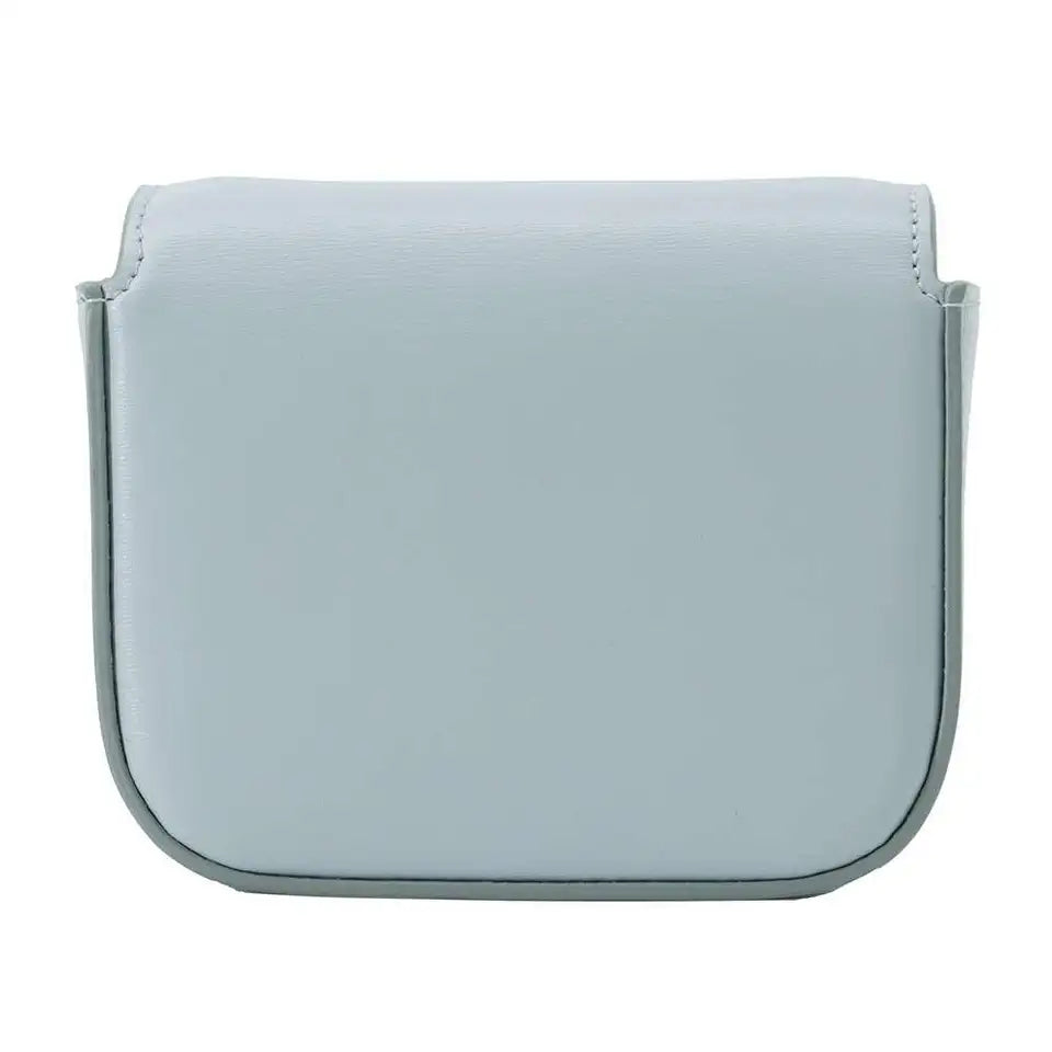 CELINE Triomphe Shoulder Bag Size Mini Calf Leather Light Blue