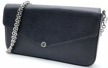 LOUIS VUITTON Epi Noir Felicie Pochette