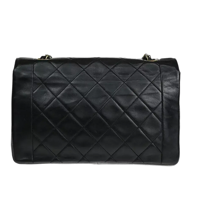 CHANEL CC Diana Matelasse 25 Chain Shoulder Bag – Black Leather